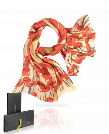 Палантин Женский SN-POPPY/CHOCO.TURQU