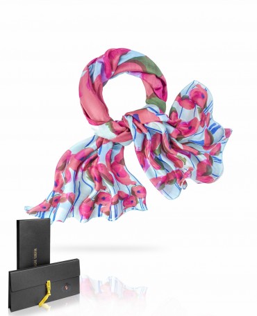 Палантин Женский SN-POPPY/EMAR.BLUE