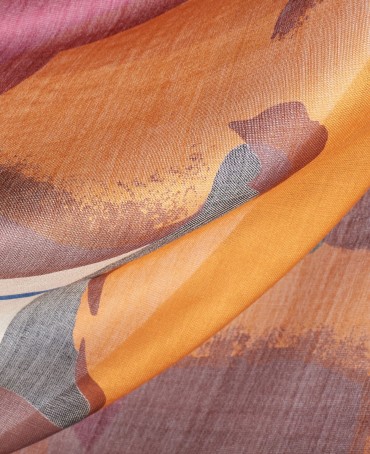 Палантин Женский SN-POPPY/SILVER.RED