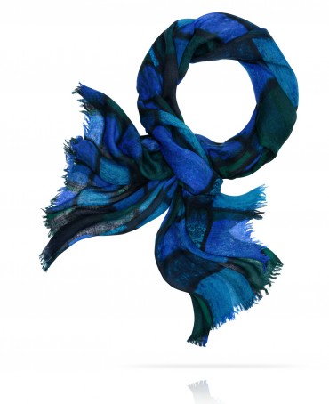 Палантин Унисекс JW70-C.DAMOUR/BLEUE