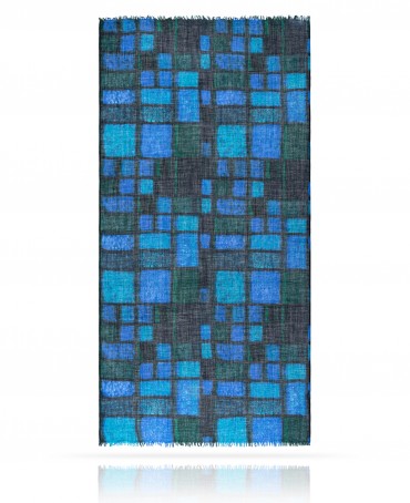 Палантин Унисекс JW70-C.DAMOUR/BLEUE