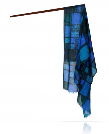 Палантин Унисекс JW70-C.DAMOUR/BLEUE