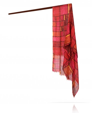 Палантин Унисекс JW70-C.DAMOUR/FUCH