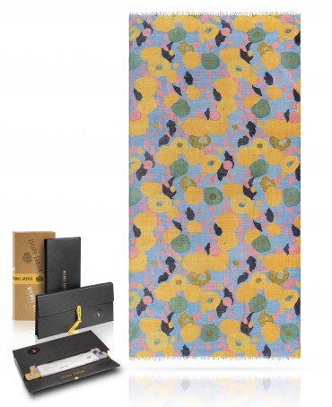 Палантин Унисекс JW70-JARDIN.DE.FL/BLEUCIEL