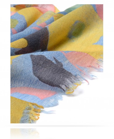 Палантин Унисекс JW70-JARDIN.DE.FL/BLEUCIEL