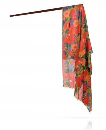 Палантин Унисекс JW70-JARDIN.DE.FL/ROUGE