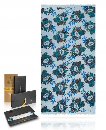 Палантин Унисекс JW70-ROSES.DAMOUR/B.CIEL