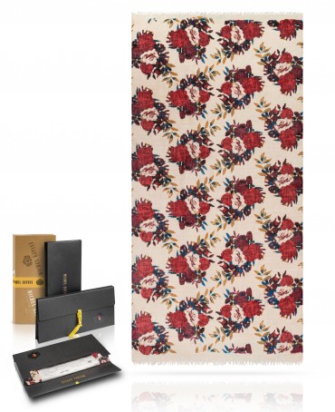 Палантин Унисекс JW70-ROSES.DAMOUR/NATUR