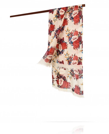 Палантин Унисекс JW70-ROSES.DAMOUR/NATUR