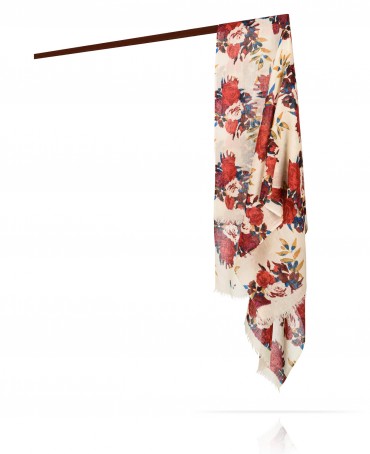 Палантин Унисекс JW70-ROSES.DAMOUR/NATUR