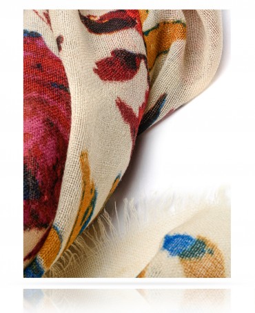 Палантин Унисекс JW70-ROSES.DAMOUR/NATUR