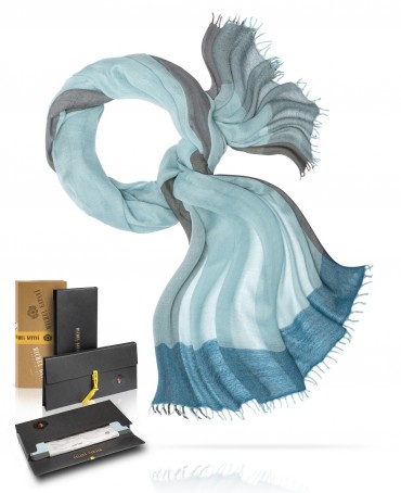 Палантин Унисекс WS45-QUATRIEN/BLEU.CIEL