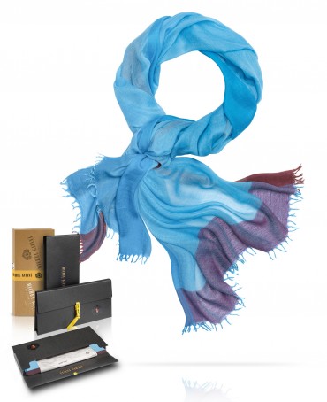 Палантин Унисекс WS45-QUATRIEN/BLEU.COBALT