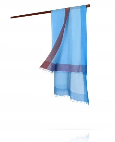 Палантин Унисекс WS45-QUATRIEN/BLEU.COBALT