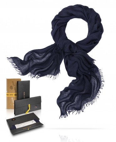 Палантин Унисекс WS60-LAINE.SOIE/DK.NAVY