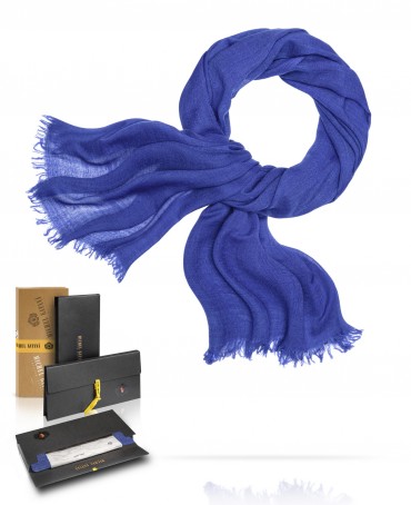 Палантин Унисекс WS65-LAINE.SOIE/BLEUE