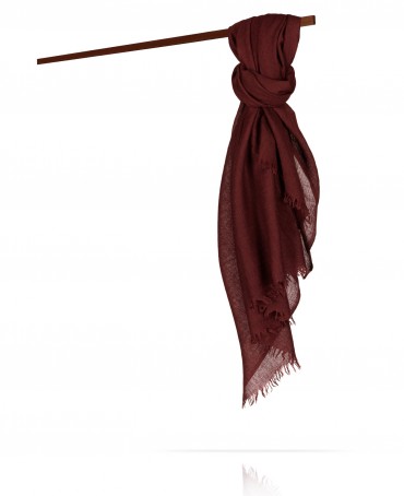Палантин Унисекс WS70-LAINE.SOIE/DK.BROWN
