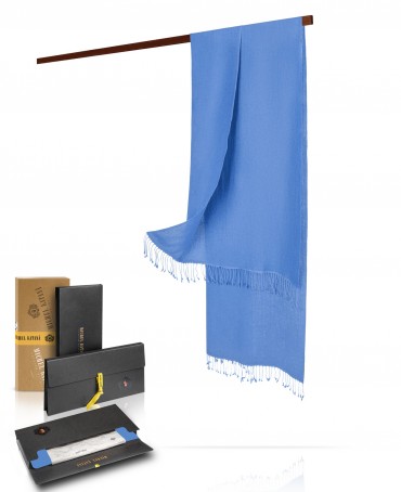 Палантин Унисекс CASHSILK-5050/BLEU.LOITAIN