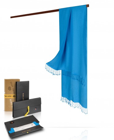 Палантин Унисекс CASHSILK-5050/BLEU.MEDITERR