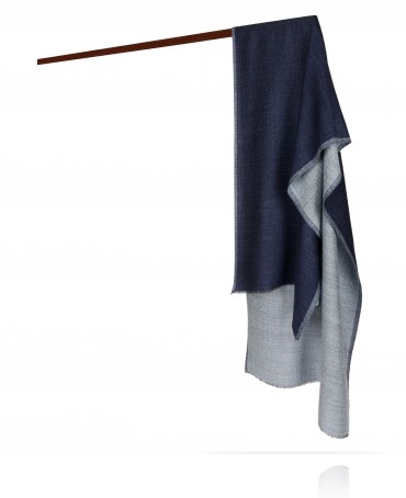 Палантин Унисекс WS90-MOIRE/BLEU.BLANCHE