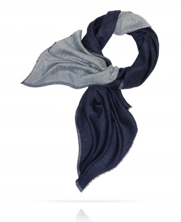 Палантин Унисекс WS90-MOIRE/BLEU.BLANCHE