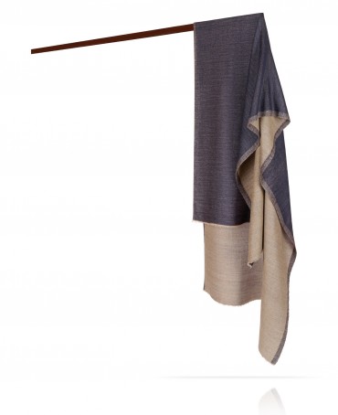 Палантин Унисекс WS90-MOIRE/BLEU.TAUPE