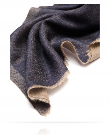 Палантин Унисекс WS90-MOIRE/BLEU.TAUPE