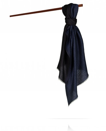 Палантин Унисекс WS90-MOIRE/BLUE.NOIR