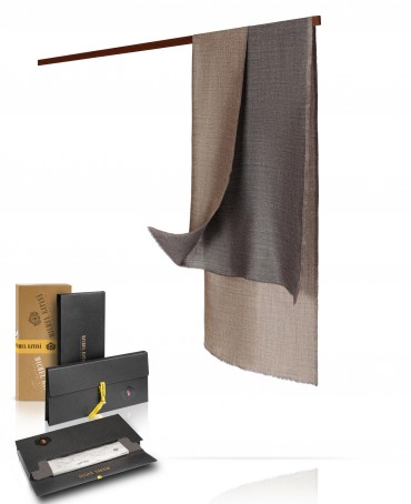 Палантин Унисекс WS90-MOIRE/GRIS.TAUPE