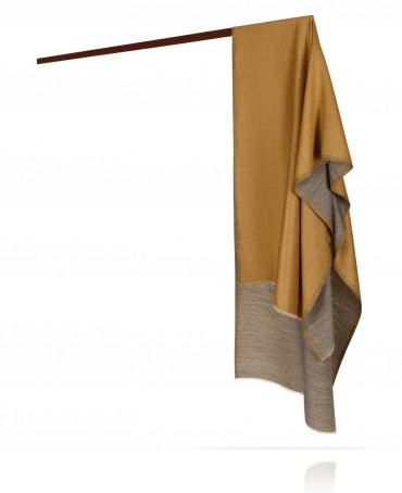 Палантин Унисекс WS90-MOIRE/JAUNE.GRIS