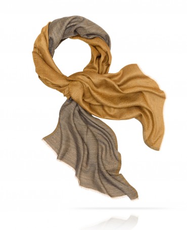 Палантин Унисекс WS90-MOIRE/JAUNE.GRIS