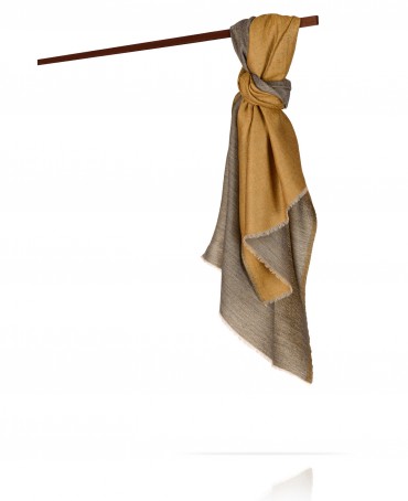 Палантин Унисекс WS90-MOIRE/JAUNE.GRIS