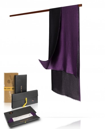 Палантин Унисекс WS90-MOIRE/PURPLE.NOIR