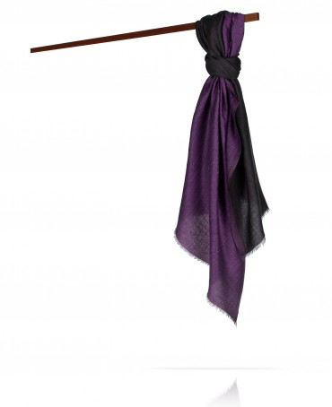 Палантин Унисекс WS90-MOIRE/PURPLE.NOIR
