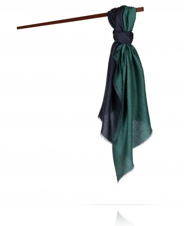 Палантин Унисекс WS90-MOIRE/VERT.BLEU
