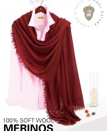 Палантин Унисекс JW100-BERGE/MARON