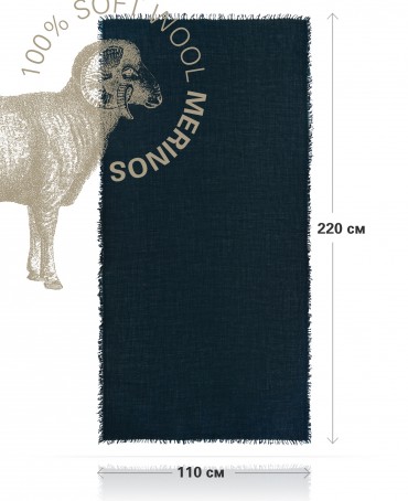 Палантин Унисекс JW100-BERGE/NEW.BLACK