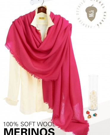 Палантин Унисекс JW100-BERGE/QUEEN.PINK