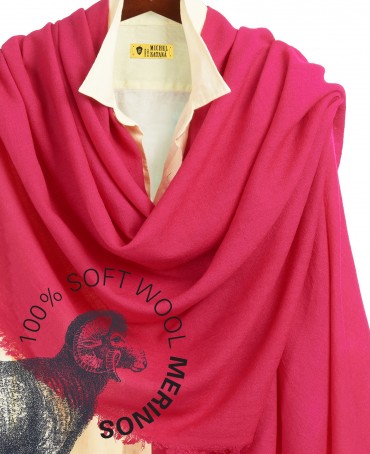 Палантин Унисекс JW100-BERGE/QUEEN.PINK