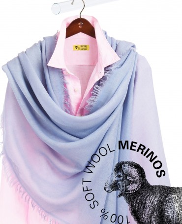 Палантин Унисекс JW100-BERGE/SCAN.BLUE