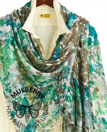 Палантин Женский S30-MAZE/BLUE