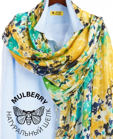 Палантин Женский S30-MAZE/GREEN