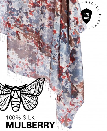 Палантин Женский S30-MAZE/GREY