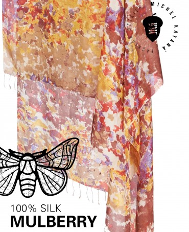 Палантин Женский S30-MAZE/YELLOW