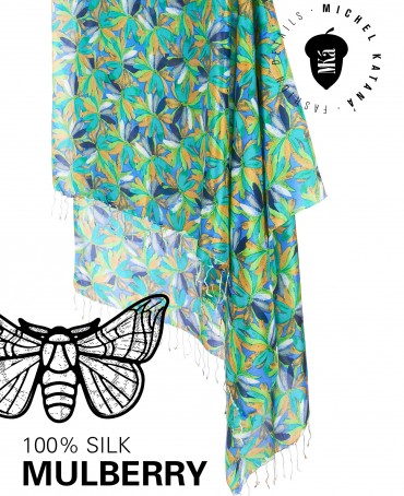 Палантин Женский S30-MONET/GREEN