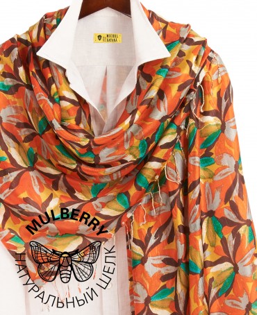 Палантин Женский S30-MONET/ORANGE