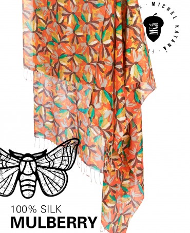 Палантин Женский S30-MONET/ORANGE