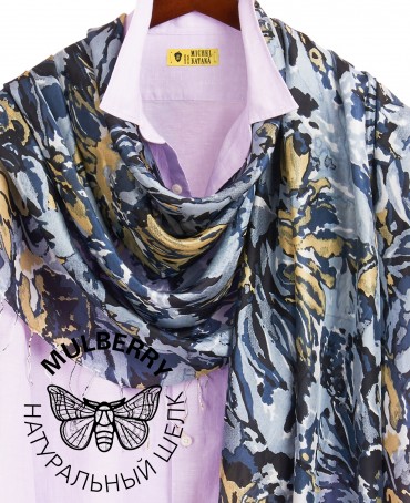 Палантин Женский S30-SUNFLOWER/GREY