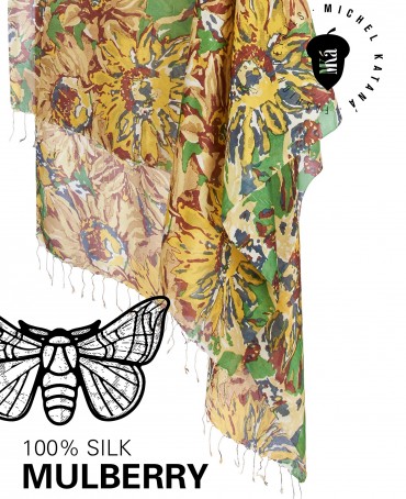 Палантин Женский S30-SUNFLOWER/YELLOW