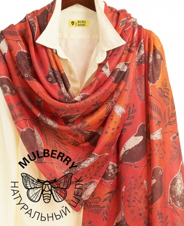 Палантин Женский SN40-BIRDY/CORAL